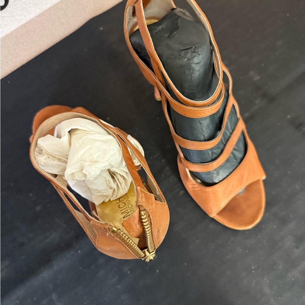 Michael Kors Brown Strappy Heels